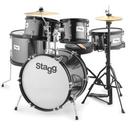 Stagg TIM JR 5/16B BK, dětská bicí sada, černá