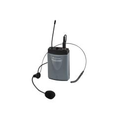 Omnitronic WAMS-65BT kapesní bezdrátový UHF vysílač s náhlavním mikrofonem