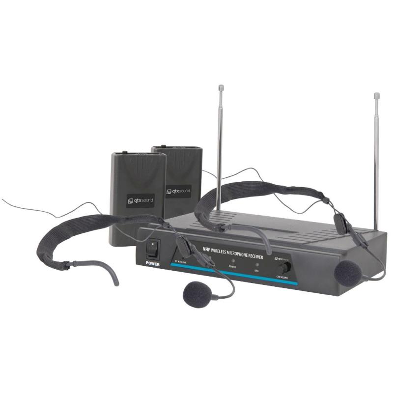 QTX VHF-HS2, 2-kanálový mikrofonní systém 173,8/174,8 MHz