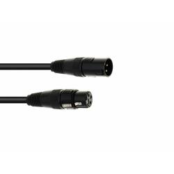Eurolite DMX kabel XLR 3-pin, 5m, černý
